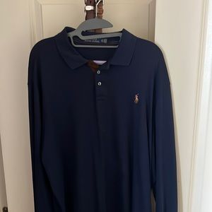 Polo Ralph Lauren - Long Sleeve Polo - Navy Blue - XL